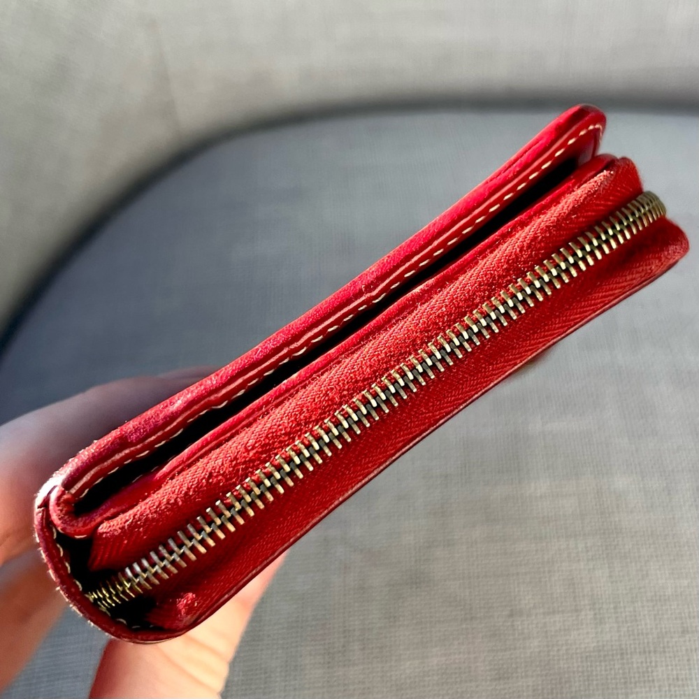 Celine Compact Wallet Red - Picture 5 of 9